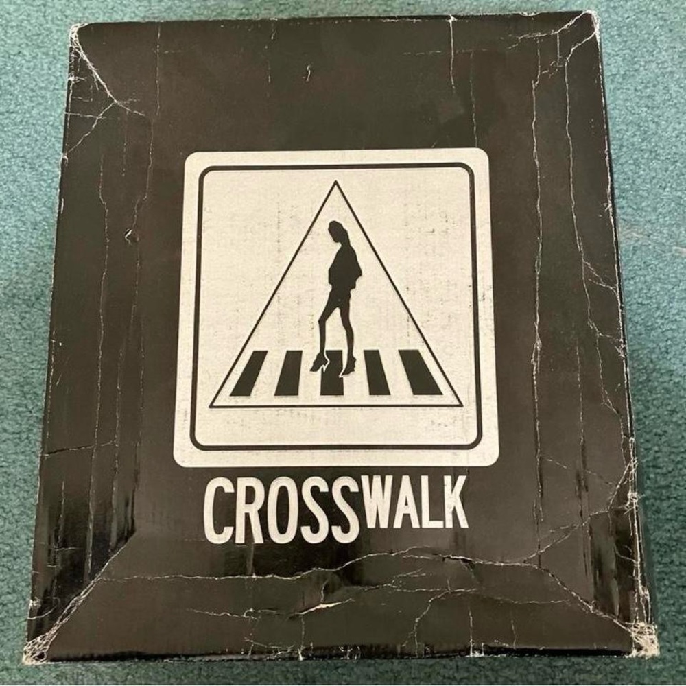 Vintage Crosswalk silver & black platform heels - Picture 7 of 8